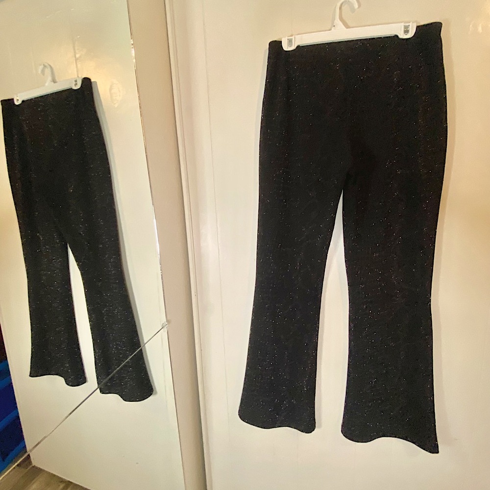 Sparkle flare vintage y2k vanity girl gear pants.